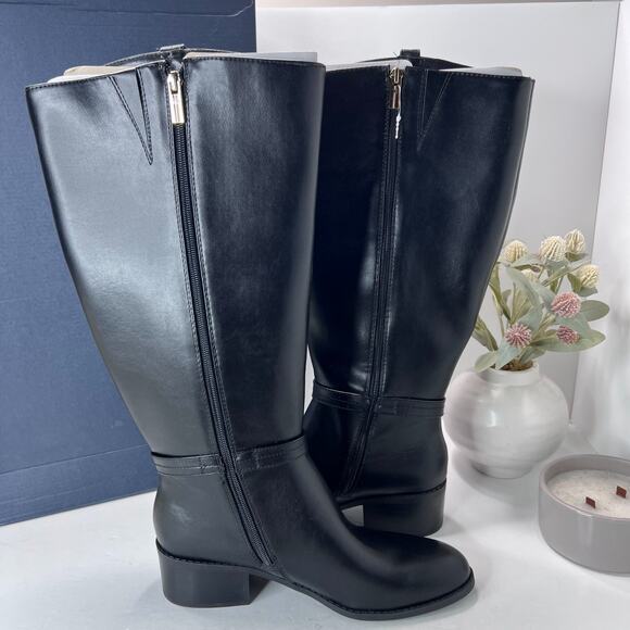 Tommy Hilfiger Diwan Knee High Riding Boots Black Women's 9.5M NWB - Picture 6 of 11